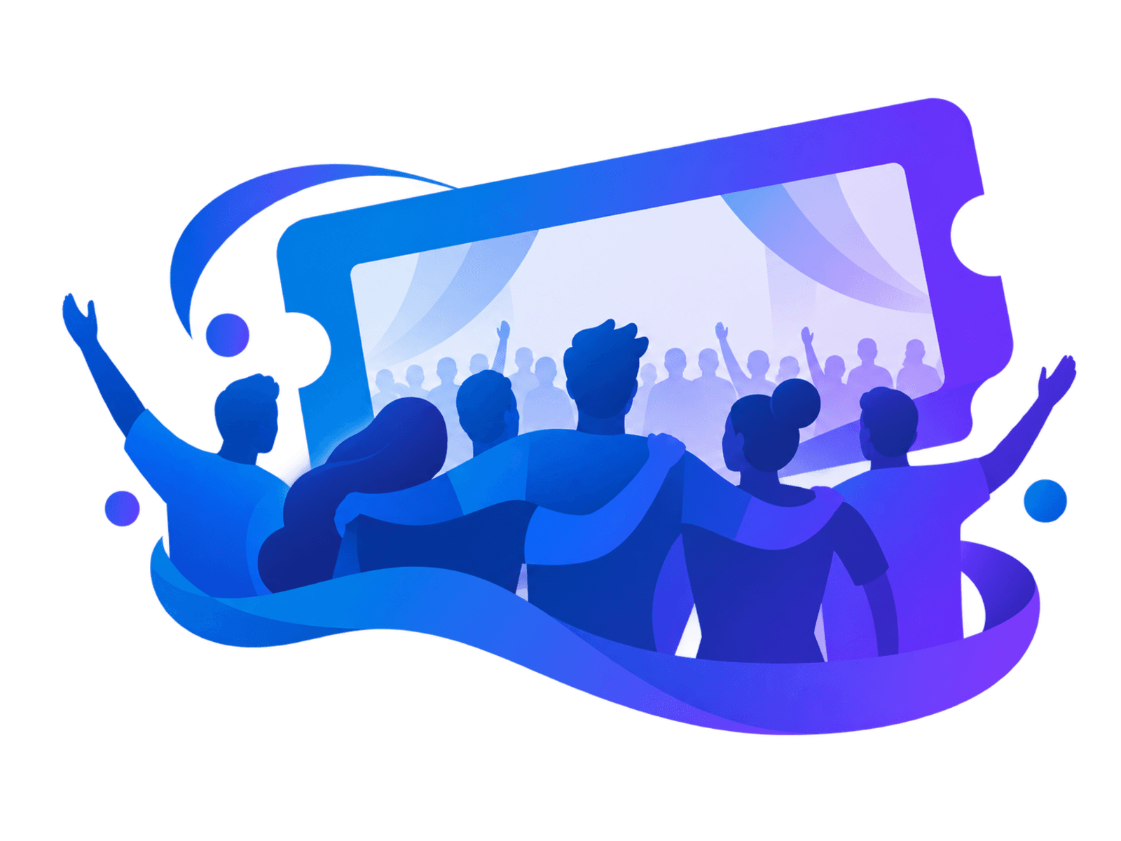 Comunidade reunida em um evento